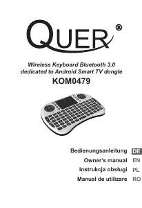 Bedienungsanleitung Quer KOM0479 Tastatur