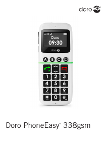 Manuale Doro PhoneEasy 338gsm Telefono cellulare