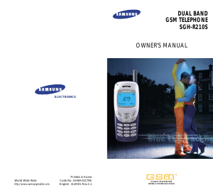Manual Samsung SGH-R210DB Mobile Phone