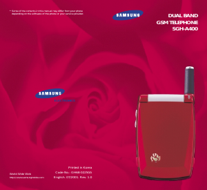 Handleiding Samsung SGH-A400 Mobiele telefoon