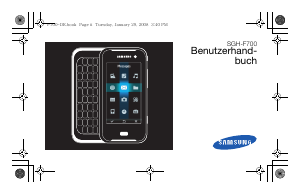 Bedienungsanleitung Samsung SGH-F700 Handy