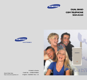 Handleiding Samsung SGH-A100SB Mobiele telefoon