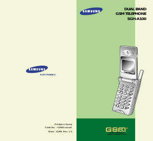 Manual Samsung SGH-A100 Mobile Phone