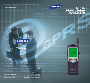 Bedienungsanleitung Samsung SGH-Q100 Handy