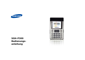 Bedienungsanleitung Samsung SGH-P300 Handy