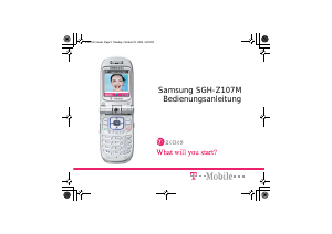 Bedienungsanleitung Samsung SGH-Z107M Handy