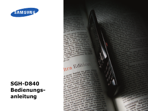 Bedienungsanleitung Samsung SGH-D840 Handy