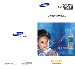 Manual Samsung SGH-N620 Mobile Phone