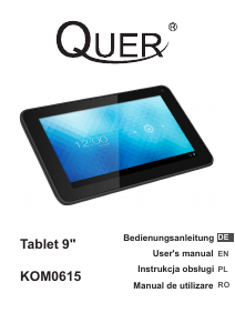 Instrukcja Quer KOM0615 Tablet