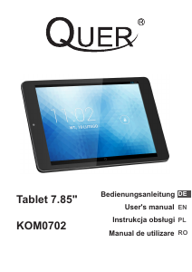 Instrukcja Quer KOM0702 Tablet