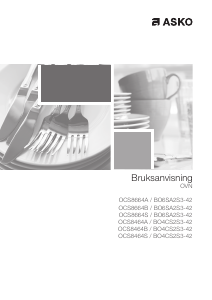 Bruksanvisning Asko OCS8464A Ovn