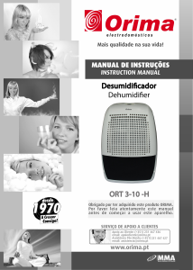 Manual Orima ORT-3-10-H Dehumidifier