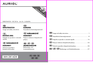 Manuál Auriol IAN 281428 Hodinky