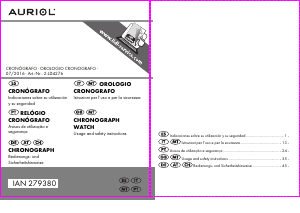 Manuale Auriol IAN 279380 Orologio da polso