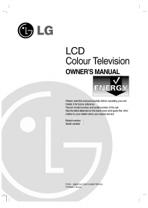 Manual LG RZ-32LZ50 LCD Television