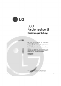 Bedienungsanleitung LG RZ-23LZ20 LCD fernseher