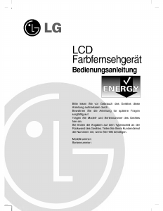 Bedienungsanleitung LG RZ-15LA70 LCD fernseher