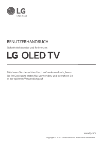 Handleiding LG OLED65E9PLA OLED televisie
