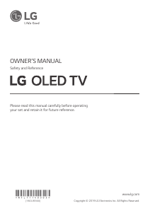 Manual LG OLED55E97LA OLED Television