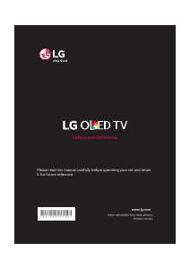 Manual LG OLED55B6D OLED Television