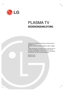 Bedienungsanleitung LG RZ-42PX11 Plasma fernseher