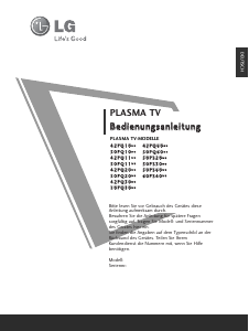 Bedienungsanleitung LG 42PQ6010 Plasma fernseher