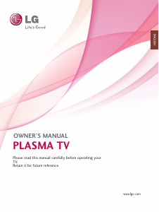 Handleiding LG 50PJ250 Plasma televisie