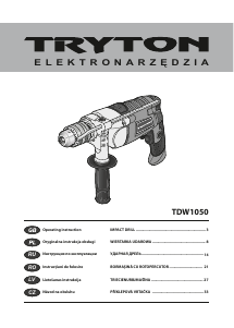 Manual Tryton TDW1050 Impact Drill