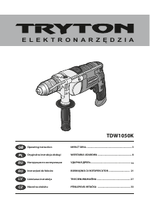 Manual Tryton TDW1050K Maşină de găurit cu percuţie