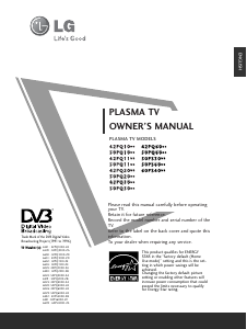 Manual LG 42PQ6000 Plasma Television