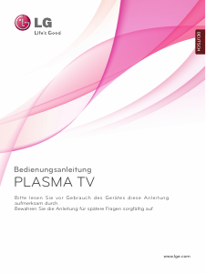 Bedienungsanleitung LG 50PJ650 Plasma fernseher