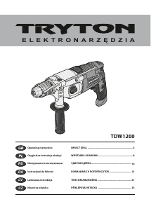 Manuál Tryton TDW1200 Vrtací kladivo