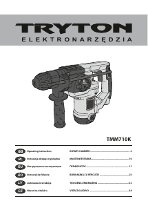 Manual Tryton TMM710K Ciocan rotopercutor