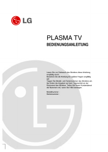 Bedienungsanleitung LG 50PY2R-ZB Plasma fernseher