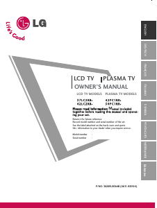 Manual LG 50PC1RR Plasma Television