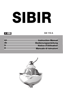 Mode d’emploi SIBIR GS 114 Congélateur