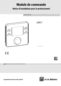 Mode d’emploi e.l.m. leblanc CW 100 Thermostat