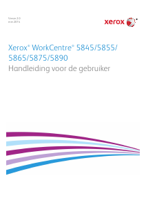 Handleiding Xerox WorkCentre 5890 Multifunctional printer
