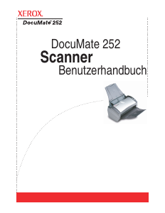 Bedienungsanleitung Xerox DocuMate 252 Scanner