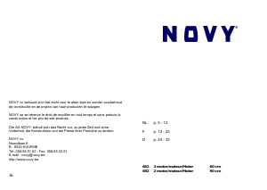 Handleiding Novy 692 Afzuigkap