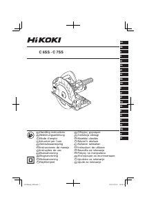 Manual Hikoki C 6SS Serra circular