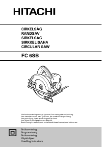 Käyttöohje Hitachi FC 6SB Pyörösaha