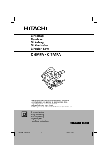 Bruksanvisning Hitachi C 6MFA Cirkelsåg