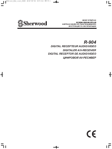 Mode d’emploi Sherwood R-904 Récepteur