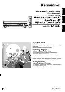 Manual de uso Panasonic SA-XR55 Receptor