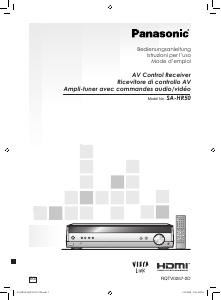 Bedienungsanleitung Panasonic SA-HR50EG Receiver