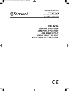 Manual de uso Sherwood RD-606i Receptor