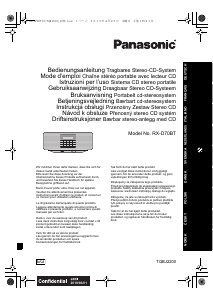 Manuale Panasonic RX-D70BTEG Stereo set