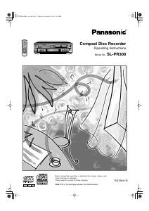 Manual Panasonic SL-PR300 CD Player