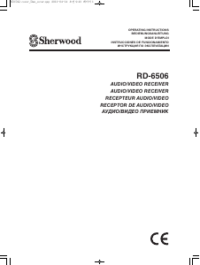 Manual Sherwood RD-6506 Receiver
